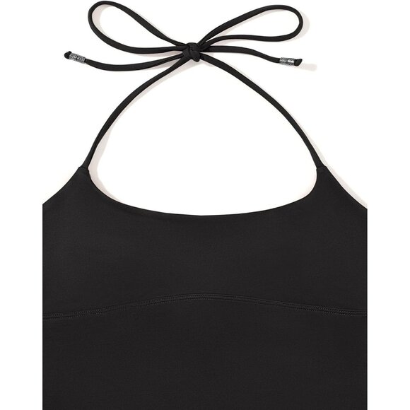 Women's Tank Top Black Backless Halter Neck Camisole Trendy Y2k Summer Comfort - Picture 5 of 5